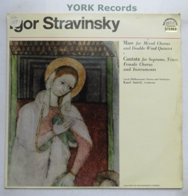 SUA ST 50978 - STRAVINSKY - Mass For Mixed Chorus ANCERL - Ex Con LP Record