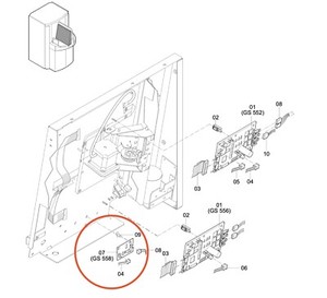 AGFA Sensor Board (GS558) CM+9514544100 for CR 75 and CR 85