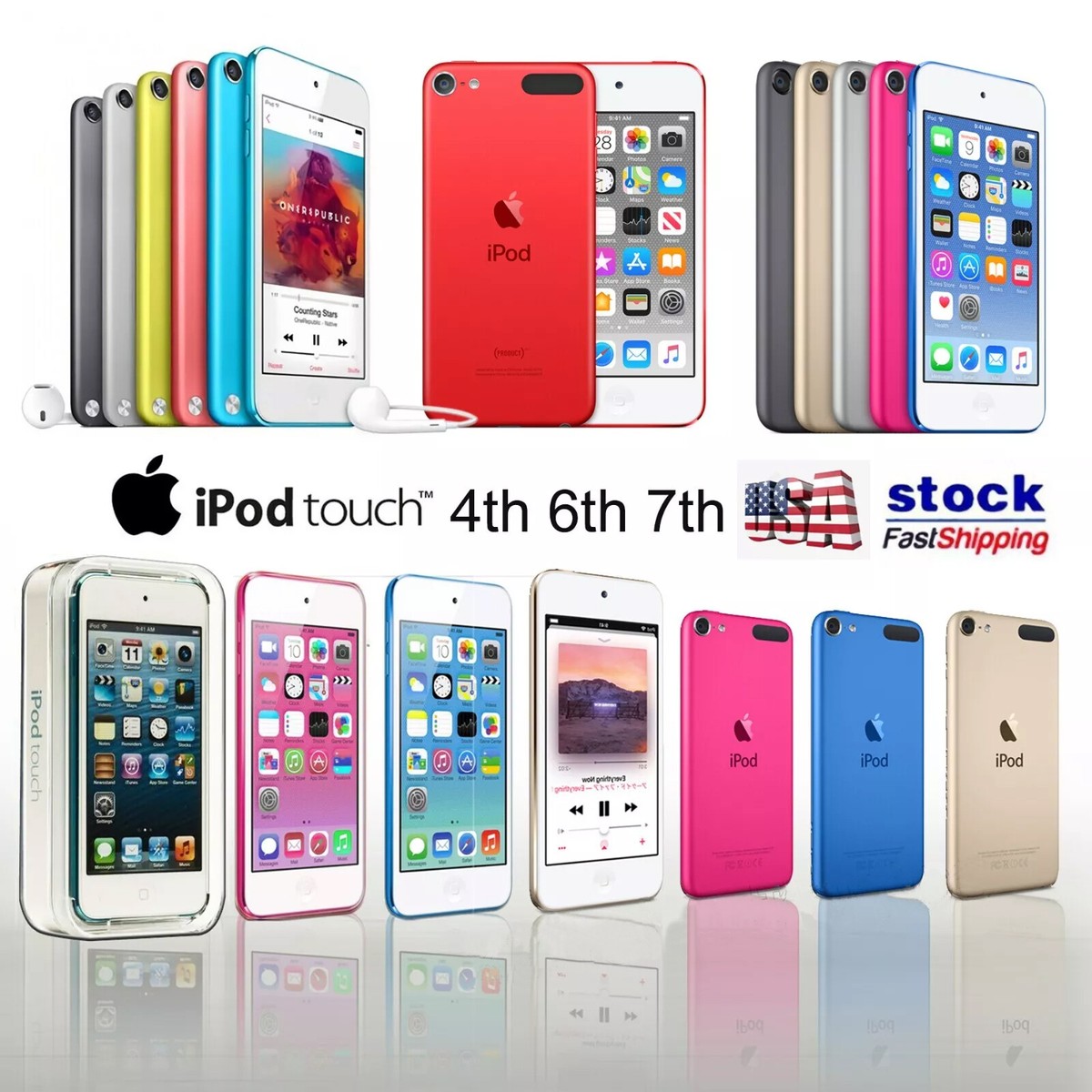 New Apple Ipod Touch 6th 7th Generation 128GB/ 256GB Music Game