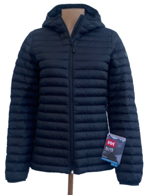 Womens Helly Hansen Sirdal Insulated BLACK Jacket with Hood $160, Size: XL