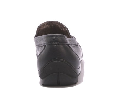 Ernesto Dolani 9640 Navy Leather / Sheepskin Deer Driver  display picture 3