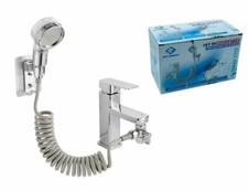 Set di doccetta per lavabo bagno prolunga rubinetto miscelatore doccino acciaio