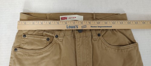 Levis 511 Slim Soft Brown Khaki Pants Boys Youth Size 16 Reg 28x28 - Picture 6 of 8
