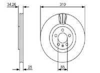 Original Bosch Bremsscheibe 0 986 479 642 FüR Audi Seat VW