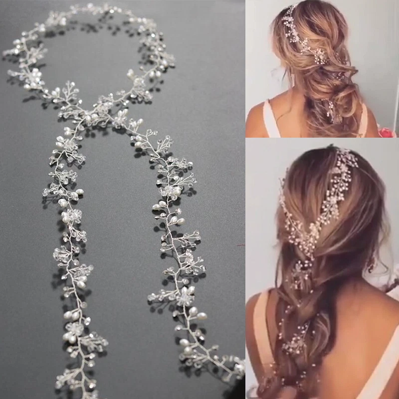Copricapo Da Sposa Oriamour Con Design Floreale, Cerchietto Per Capelli Da Sposa~p113737493