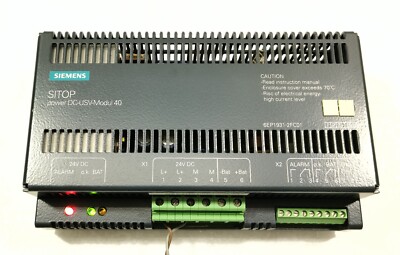 SIEMENS SITOP POWER DC-USV-MODUL40 POWER SUPPLY UNIT 6EP1931-2FC01