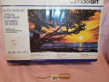 Caron WonderArt Monterey Sunset Latch Hook Rug Kit 30" x 50" New in Box 4429