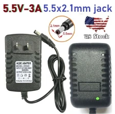 5.5V 3A 3000mA AC Adapter to DC Power Supply Charger Cord 5.5x2.1mm US plug