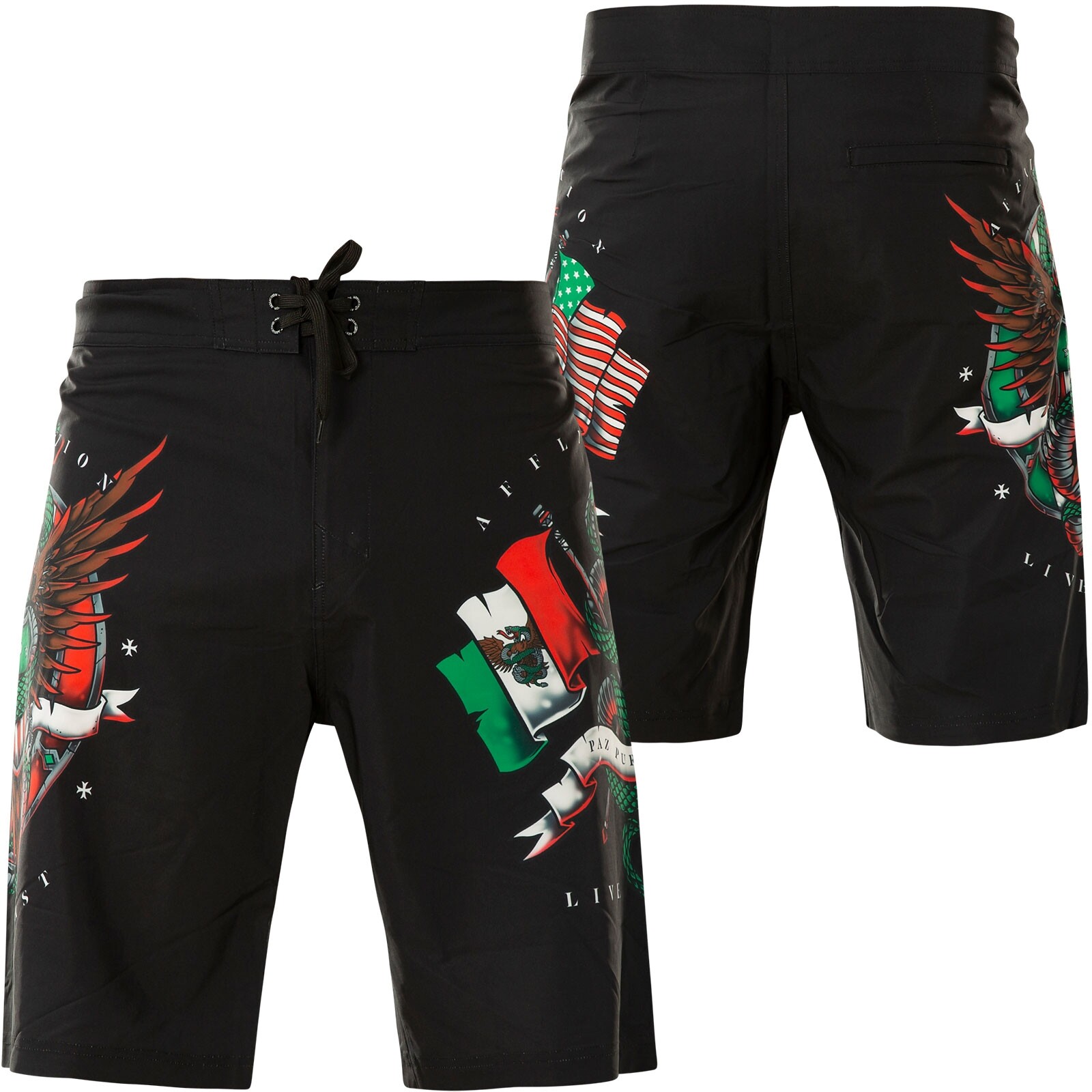 Пляжные шорты AFFLICTION Tri Pride Schwarz 6490₽