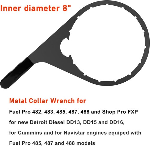 8" 482017 Cuello Filtro Combustible Tapa Ventilación Llave para Davco Fuel Pro 482,483,485,487 - Imagen 2 de 9