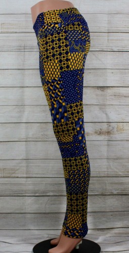 NWT LuLaRoe TC Black Leggings w/ Blue 