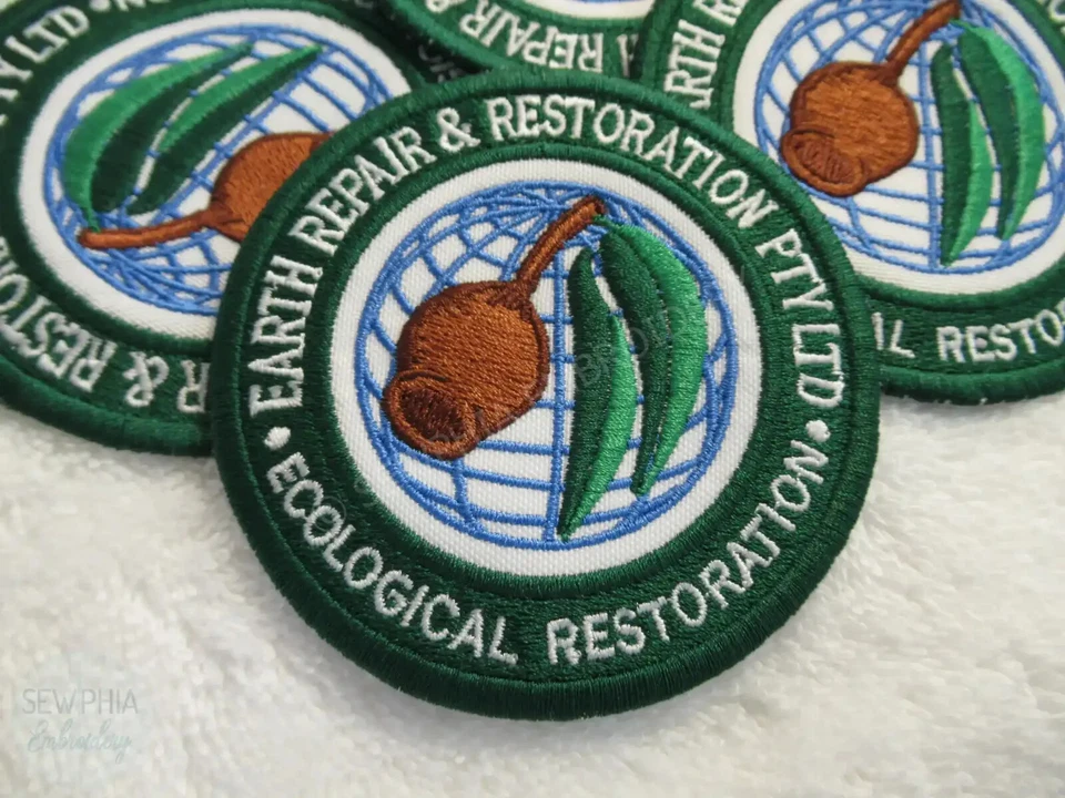 Custom Embroidered Logo Patch - Your company logo - Iron On or Sew On Patch - Image 2 of 4