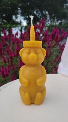 Honey Bear Beeswax Candle