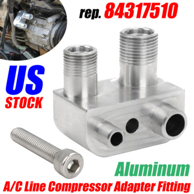 For GM Gen V L86 L83 Swap AC Compressor Adapter Fitting CNC Machined USA STOCK