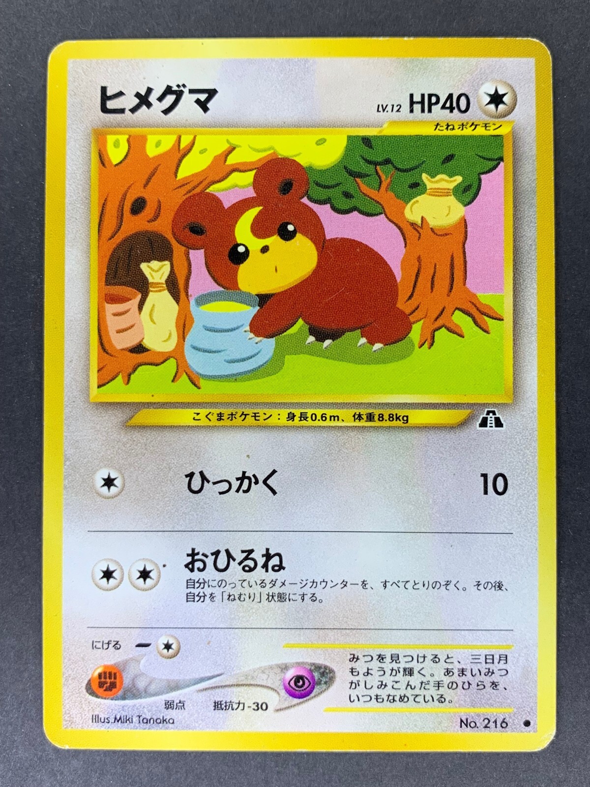Teddiursa No.216 Crossing the Ruins Neo Discovery Japanese Pokémon Card