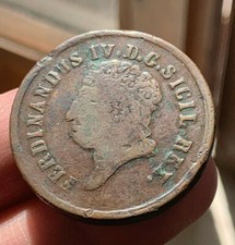 r51_106) Napoli regno Ferdinando IV (1759-1816) 8 Tornesi 1816