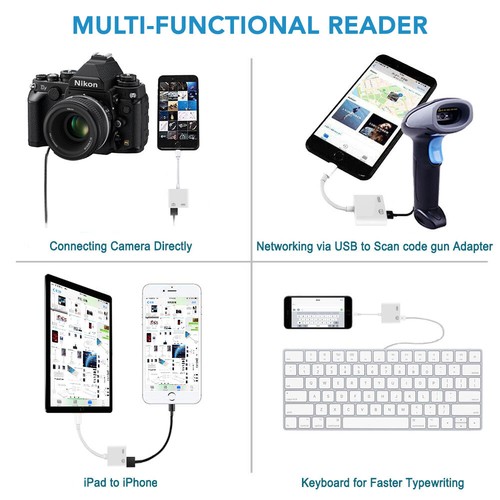 OTG Adapter to USB 3.0 Female Adapter Cable With USB Power Interface Data Sync - Picture 6 of 8