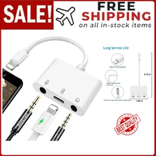 iPhone Microphone Adapter for Live-Streaming Lightning to Microphone & 3.5mm ...