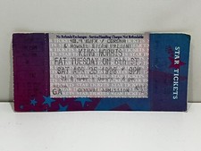 RARE 1998 King Norris (Fred Norris) Concert Ticket Stub Howard Stern Austin TX
