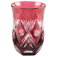 💚 WMF Cristal Cabinet rot Überfang Glas Becher 11,5 cm Bleikristall Kristall 💚