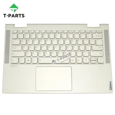 New for Lenovo Yoga C740-14IML Palmrest US Keyboard Bezel Backlit Touchpad Mica