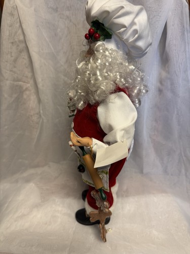 2015 Gingerbread Alley Baking Santa NWT. 20 Inches Tall. - Picture 8 of 13