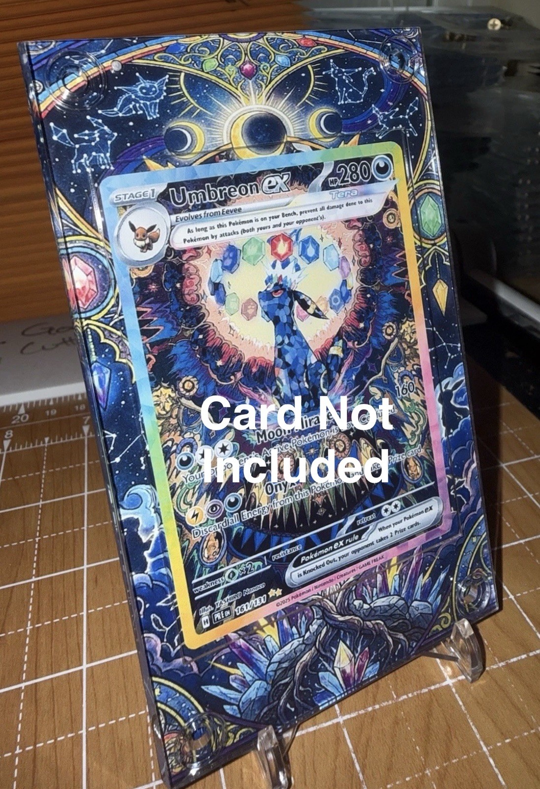 Umbreon EX SIR 161/131 Prismatic Evolutions Pokemon Extended Artwork Case
