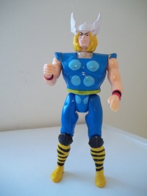 Toy Biz Marvel Super Heroes Thor Action Figure w/ Smashing Hammer