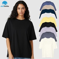 SOL'S Ladies Boxy Oversized T Shirt Short Sleeve Organic Cotton Oversize Fit Top