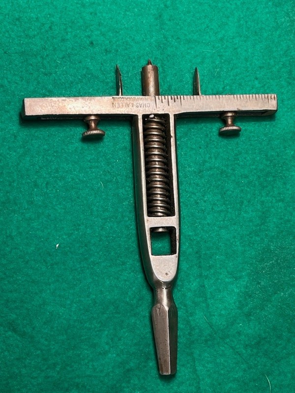 VINTAGE CHAS I ALLEN. CIRCLE CUTTER, SPRING LOADED.
