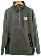 MACPAC Green Heritage Light Polar Fleece Pullover Sweater Half Zip - Size L
