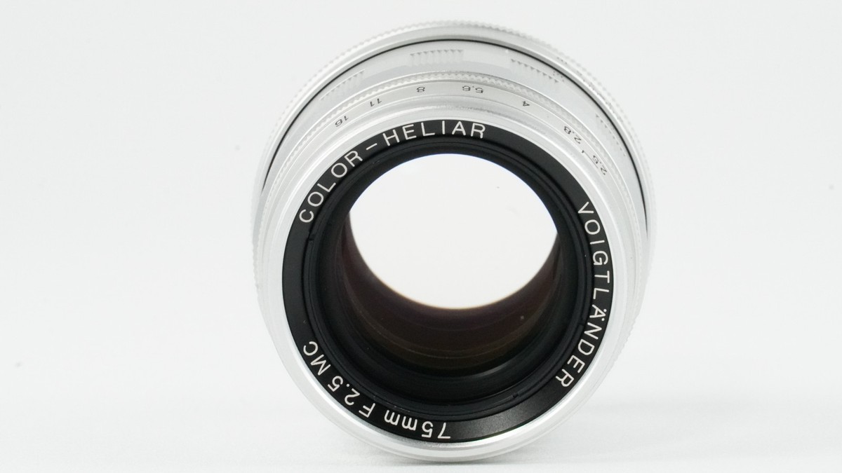 Problem】Voigtlander COLOR HELIAR 75mm F2.5 MC Silver L39 Lens