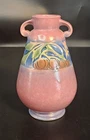 BEAUTIFUL! - Roseville Pottery Pink Baneda Vase, 602-6 (1 of 2)