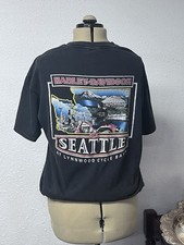 Harley Davidson Seattle Lynnwood Cycle Barn Road King T-Shirt XL Double Sided