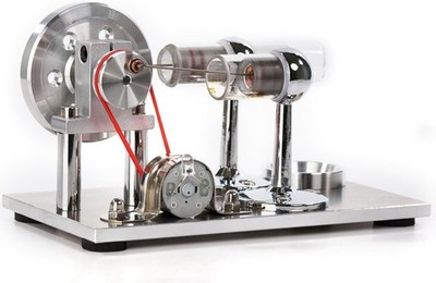 Sunnytech Hot Air Stirling Engine Motor Model Educational Toy Electricity Genera