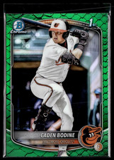 2025 Bowman Draft BDC-63 1st Chrome Green Reptilian Refractor 95/99 Caden Bodine