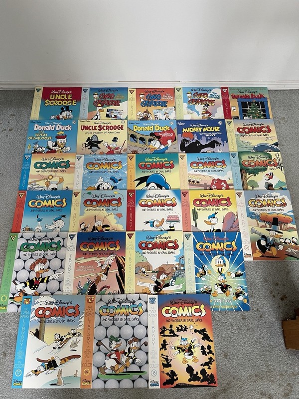 Carl Banks Library Dell Gladstone Lot Of  27 Disney Comics