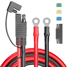 SAE to O Ring Terminal Harness 10AWG 2Pin Battery Extension Cable Quick Connect