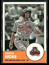 2012 Topps Heritage Minor League #24 Aaron Hicks Rookie