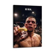 Nate Diaz Poster MMA Fighter Wall Art Sports Room Decor