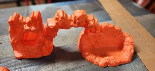 Marx/MPC/Toy Street mountain for dinosaur set.