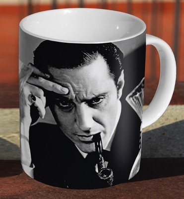 Basil Rathbone Sherlock Holmes BW - Keramik Tee / Kaffee - Becher Tasse