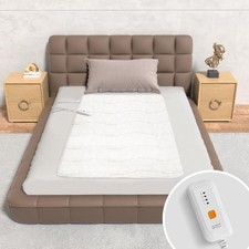 Heated Mattress Pad Size - Single Control Electric Mini Twin White-sherpa