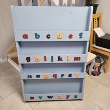 Tidy Books Alphabet Children’s Bookcase in White for Bedroom Nursery Storage