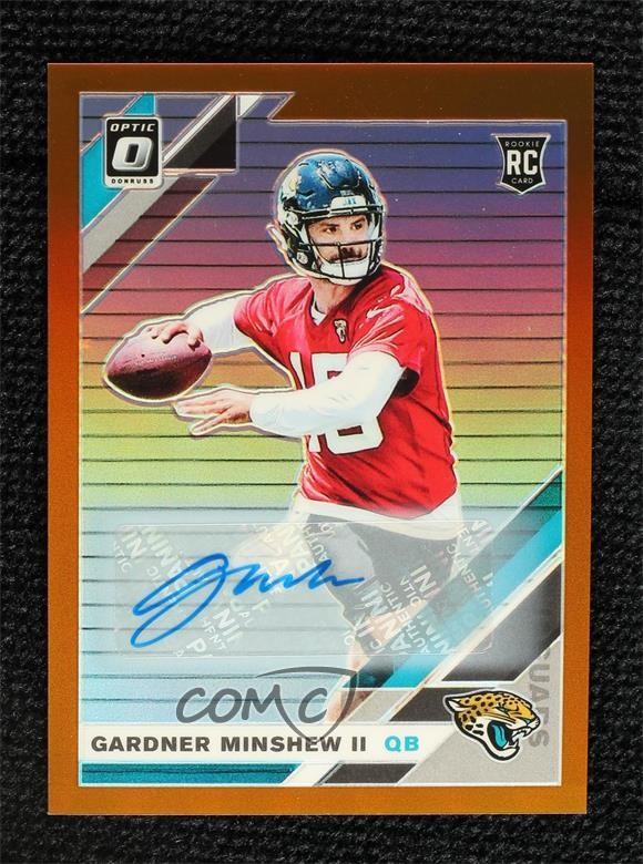 2019 Panini Donruss Optic Rookies Bronze Prizm Gardner Minshew II Rookie Auto RC