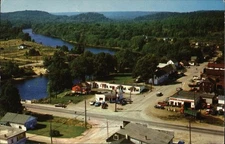Iron Bridge, Canada Aerial View, Ontario Chrome Original Vintage Postcard