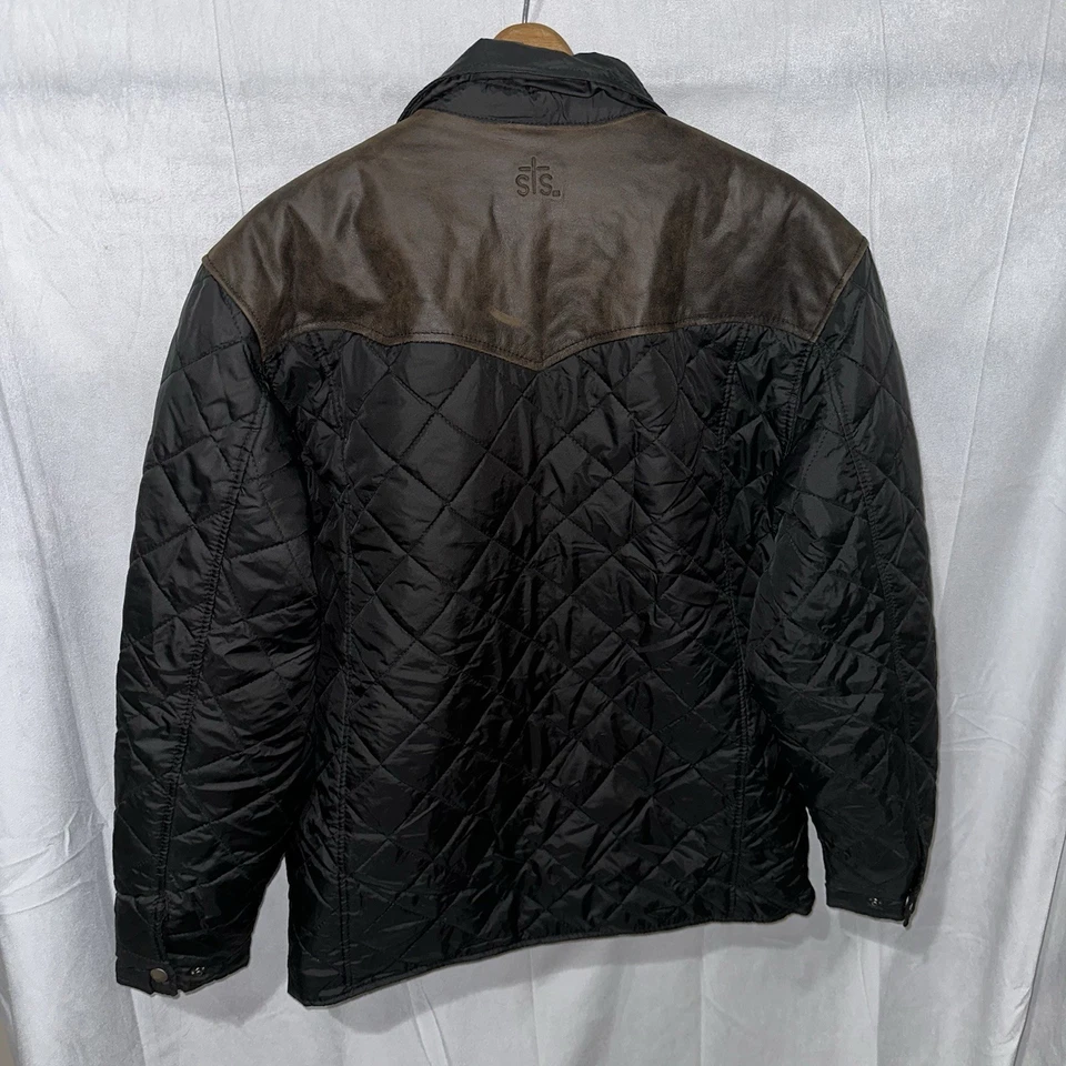 Chaqueta para hombre STS Ranchwear The Ransom yugo de cuero talla mediana Foto 2 de 4