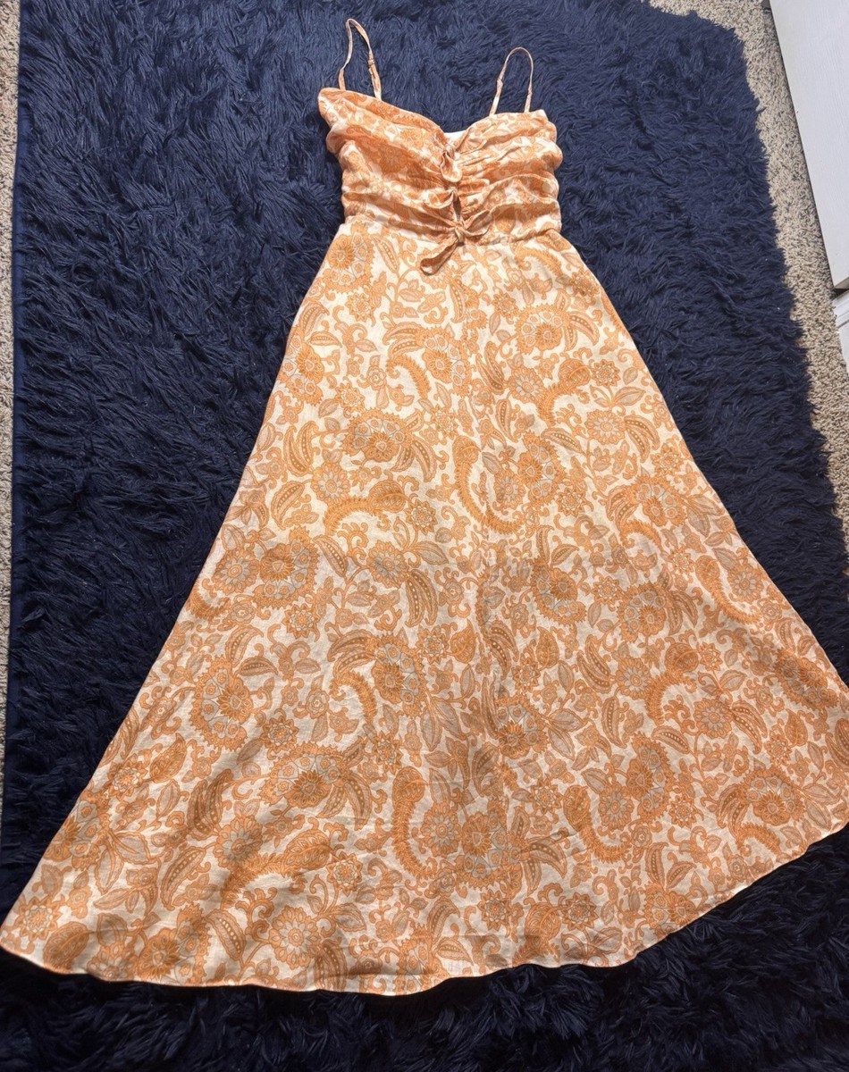 chinese dress ladies Green Paisley Ottie Plunge Midi Dress