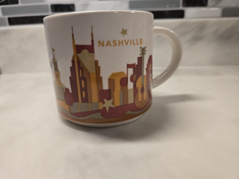 Starbucks Nashville You Are Here Collection Series 14oz Coffee Tea Mug Cup