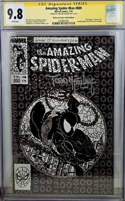 Amazing Spider-Man 800 DiMasi Shattered Sketch CGC 9.8 Signed by Todd McFarlane 